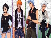 Ichigo, Toshiro, Bleach, Rukia, Grimmjow