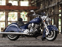 Indian, Motocykl, Granatowy