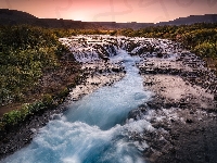 Bruarfoss, Islandia, Wodospad, Rzeka Bruara