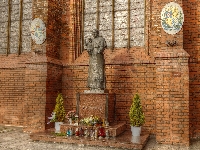 Jan Paweł II, Gdańsk, Polska, Posąg, Bazylika św. Brygidy, Papież