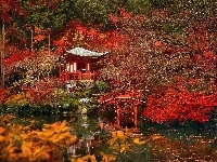 Japonia, Jesień, Daigo-ji , Kioto, Świątynia