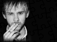 jasne włosy, Dominic Monaghan, broda