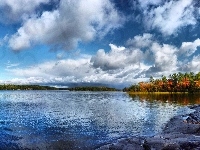 Jezioro, Chmury