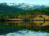 Góry, Jezioro, Domki