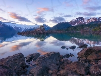 Garibaldi Lake, Kolumbia Brytyjska, Kanada, Kamienie, Góry, Jezioro
