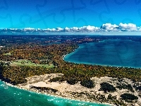Jezioro Crystal Lake, Michigan, USA