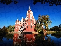 Niemcy, Jezioro, Pałac Pucklera, Bad Muskau, Par Mużakowski