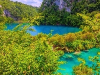 Park, Jezioro, Plitvice