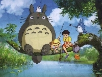 jezioro, My Neighbour Totoro, wiaderko
