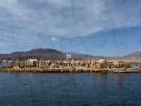 Jezioro, Peru, Wyspy, Uro, Titicaca