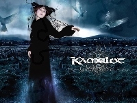 kobieta, Kamelot, gołębie