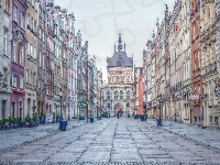Gdańsk, Kamienice, Ulica, HDR, Zabytki
