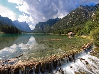 Kamienie, Jezioro, Góry, Domek