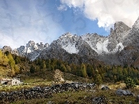 Kamienie, Góry, Las, Dom