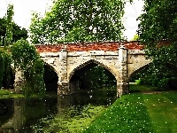 Kamienny, Park, Rzeczka, Most
