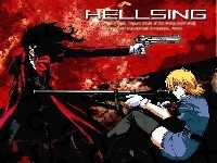 karabin, Hellsing, pistolet, ludzie