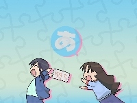 kartka, Azumanga Daioh, ludzie, logo