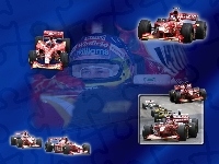 Williams , kask , spojler, opony, Formuła 1, bolid, koła