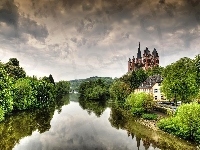 Katedra, Niemcy, Rzeka, Las, Limburg