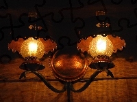 Retro, Kawiarnia, Lampa