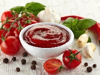 Pomidory, Pieprz, Czosnek, Keczup, Papryka chili