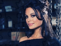 Makijaż, Brunetka, Nathalie Kelley