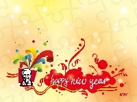 KFC, happy new year