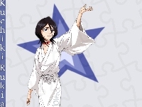 kimono, Bleach, dziewczyna, napisy