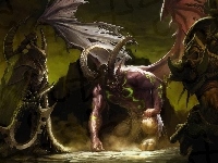 Demon, Klęczący, Skrzydła