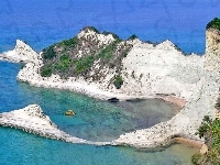 Klif, Grecja, Wybrzeże, Laguna