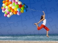 Kobieta, Balony