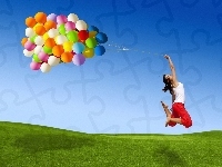 Kobieta, Balony