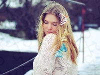 Blondynka, Kobieta, Motyle