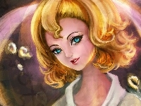 Blondynka, Kobieta, Spojrzenie