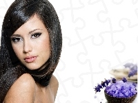 Brunetka, Kobieta, Kwiaty