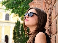 Brunetka, Kobieta, Okulary