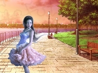 Deptak, Kobieta, Grafika