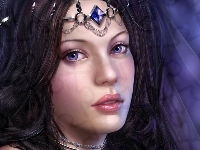 Diadem, Kobieta, Spojrzenie