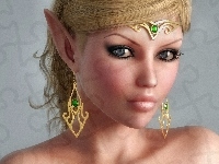 Elf, Kobieta, Biżuteria