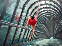 Gimnastyka, Kobieta, Tunel