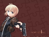 kobieta, Gunslinger Girl, pistolet