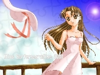 Miss Surfersparadise, kobieta, kapelusz, suknia, 2001
