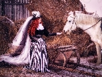 Koń, Kobieta, Wóz
