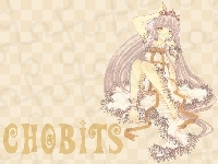 kobieta, Chobits, napis, korona