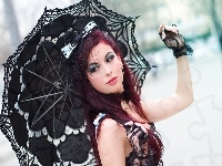 Kobieta, Parasol