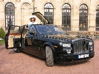 Kobieta, Rolls-Royce Phantom, Szyberdach