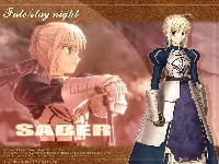 kobieta, Fate Stay Night, saber, miecz