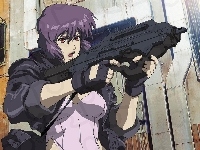 kobieta, Ghost In The Shell, karabin