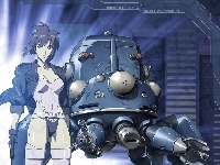 kobieta, robot, Masamune Shirow, pistolet