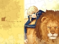 Fate Stay Night, kobieta, lew